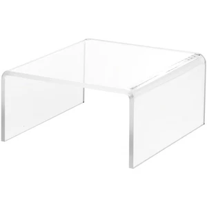 Plymor Clear Acrylic Short Square Display Riser, 3.5" H x 7" W x 7" D - Picture 1 of 1