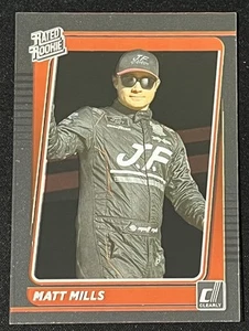 Panini Chronicles Clearly Donruss 2022 Matt Mills novato B.J. McLeod Motorsports - Imagen 1 de 2