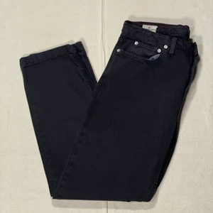 Pantalones de mezclilla American Giant cuello redondo para hombre 36x30 negros elásticos de lona rectos EE. UU. - Imagen 1 de 17
