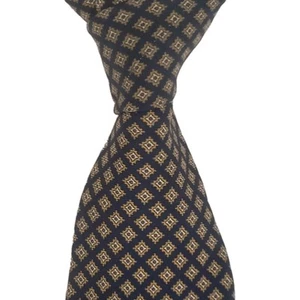 Cravatta Brooks Brothers Makers blu fantasia medaglione seta USA 58x3,75" - Foto 1 di 4