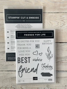Genuine Stampin Up! BUNDLE - Friends for Life Stamp Set + Dies - Picture 1 of 1