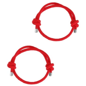 2 Stück rote Schnur Armband Liebhaber - Bild 1 von 12