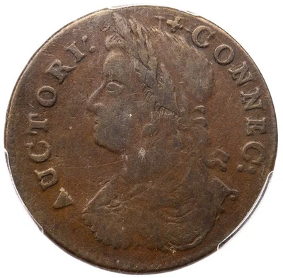 1787 M 17-g.3 R-4- PCGS VF30 Connecticut Colonial Copper Coin - Image 1 of 3