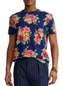 Polo Ralph Lauren Men's Classic Fit Floral Jersey T-Shirt Size L Cotton - Picture 1 of 7