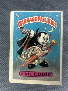 1985 Topps Garbage Pail Kids 1st Series 1 Card #1b Evil Eddie Matte - Picture 1 of 10