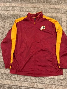 NFL Windbreaker Washington Redskins Full Zip Jacke Burgund & Gold Herren Gr. XXL - Bild 1 von 6