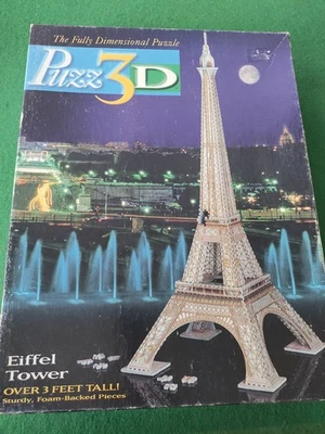 Головоломка 3D Milton Bradley Эйфелева башня полностью размерная головоломка как есть - Изображение 1 из 4