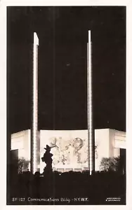 Postcard NY World's Fair 1939 RPPC Communications Bldg NrMINT - Picture 1 of 1