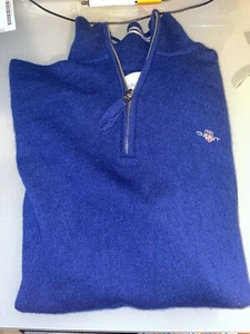 Gant Superfine Lambswool Half-Zip Sweater (Small) - Picture 1 of 1