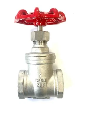 Stainless Steel Gate Valve  :  1/2" to 2" BSP - Image 1 of 2