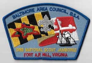 1989 Baltimore Area Council National Scout Jamboree BSA JSP BL Bdr. [QR1039]