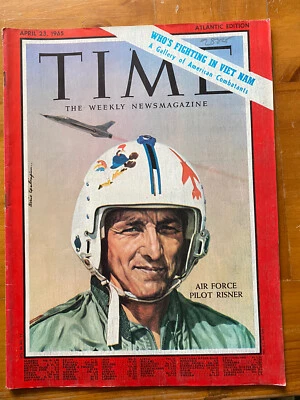 Time Magazine 1965 Air Force Risner Fighter Pilot Vietnam Vintage Ads NO LABEL - Image 1 of 4
