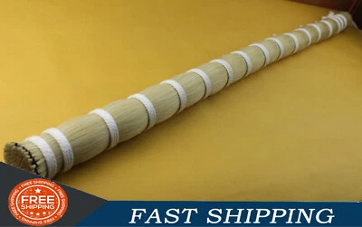 Cabello de moño natural de alta calidad blanco cola de caballo para violonchelo viola violín reparación de arco Foto 1 de 4