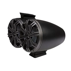 Kicker Pair of Black 8" Flat-Surface-Mount Marine Wake Tower Speakers 46KMFC8 - Picture 1 of 4
