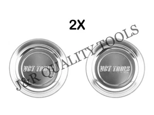 2 pack 4" round Magnetic Tray for Nuts, Bolts, & Parts    - Picture 1 of 2