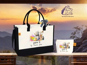 Artist Personalised Tote, Custom Painter Bag Artist Stuff Bag, Artist Lover Gift - Picture 1 of 10