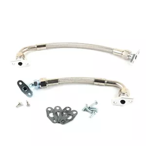 Líneas de retorno de aceite AN10 para 3000GT / Stealth 6G72T y stock MHI TD04 doble turbo - Imagen 1 de 5