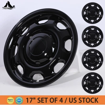 Fit 2010-2022 2023 2024 2025 Ford F150 XL 17in 4PCS Wheel Covers Snap-On HubCaps — 第 1/4 张图片