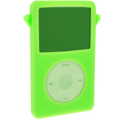 Green Silicone Skin Case for Apple iPod Classic 80gb 120gb 160gb Cover Holder - Image 1 of 2