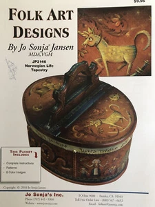 Tole Painting MEGA Pattern Packet: Norwegian Life Tapestry by Jo Sonja Jansen - Picture 1 of 9