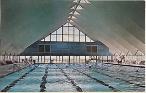 Postal de piscina cubierta Jekyll Island Georgia c1960 - Imagen 1 de 6