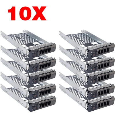 10Pcs 3.5" Hard Drive Tray Caddy G302D 0X968D R720 R710 R520 R510 R420 R410 - Image 1 of 4
