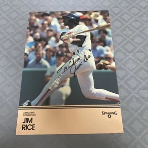 JIM RICE PHOTO HAND SIGNED AUTOGRAPH 7x10 A SPALDING CONSULTANT To Chris - Picture 1 of 1