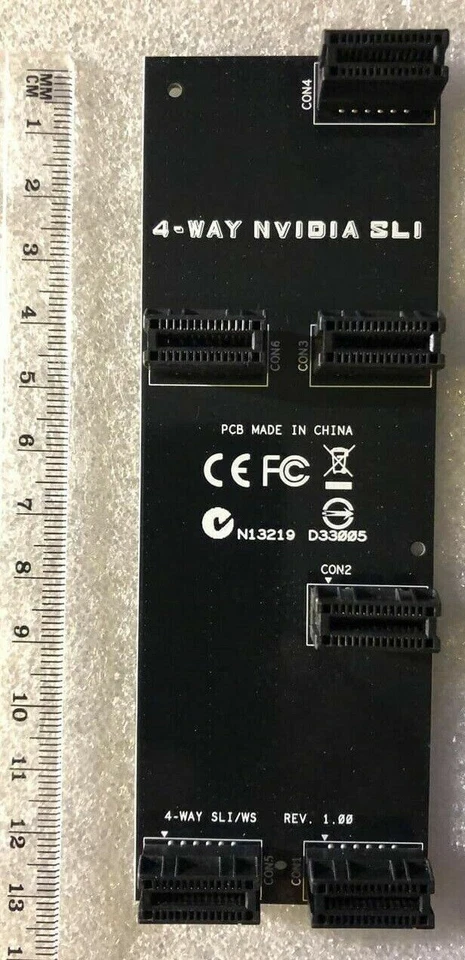 Asus ROG 4-Way Nvidia SLI Bridge (4-WAY SLI/ws) REV. 1.00 - Connettore - Image 1 of 1