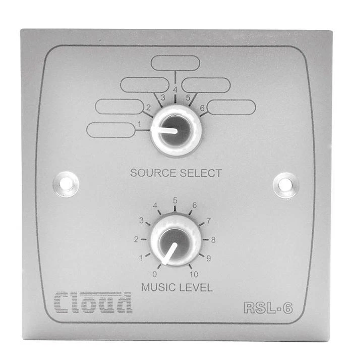 RSL-6W CLOUD Plaque Murale, Source Niveau Contrôle, Blanc - Photo 1/1