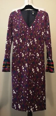 Roberto Cavalli Class Skuba Petra Floral LongSleeve Dress Size Ita 40 uk 8 £350 - Image 1 of 4