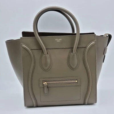 Bolso de mano 100 % auténtico CELINE micro equipaje piel de becerro Foto 1 de 4