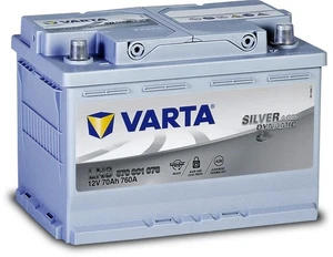 Silver Dynamic Agm Batteria Auto 70 Ah 12V ‎27.8 x 17.5 x 19 Cm - Foto 1 di 24