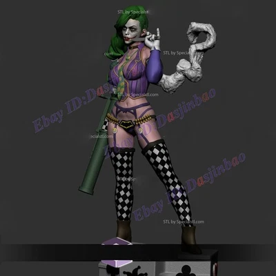 Duela Dent Joker's Daughter 1/8 1/6 1/4 3D Print Model Kit Unpainted Unassembled - Image 1 of 4