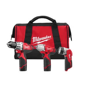 Milwaukee 2493-23 Tool M12 FUEL 3-Tool Combo Kit - Picture 1 of 10