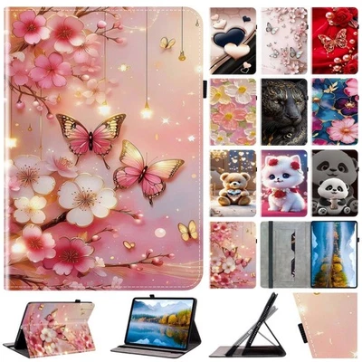 For Samsung Galaxy Tab A11+ A9 A8 A7 A Shockproof Leather Wallet Flip back case - Image 1 of 4