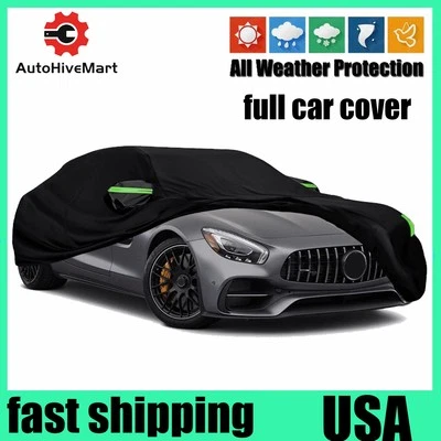 For NISSAN GT-R Car Cover Black Outdoor Sun UV All Weather Protection Snow USA Foto 1 de 4