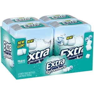 Gum Refreshers Ghiaccio Polare Gomma da Masticare Bulk - Senza Zucchero, 40 Pezzi Reale Bot... - Foto 1 di 7