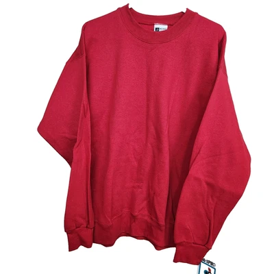 NWT VTG Deadstock PRO-SPIRIT Select Sweats USA Crewneck Sweatshirt Red SZ XL - Image 1 of 4