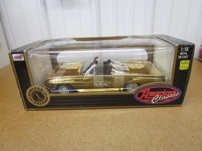 1963 Ford Thunderbird GOLD 1/18 ANSON classic diecast car box Z #2672/5000 - Image 1 of 4