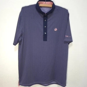 Greyson Shirt Mens Medium Ouli Farms Logo Purple/Pink Golf Polo Performance - Picture 1 of 16