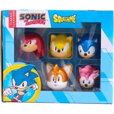 SONIC THE HEDGEHOG Sonic SquishMe Collector's Box Pack of 5 Characters