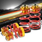 1"-4" Adjust Red Coilover Lowering Spring+Perch Suspension Kit For 06-11 Civic