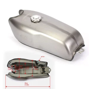 9L/2.4 Gallon Motorcycle Cafe Racer Gas Fuel Tank For BMW Honda Yamaha Suzuki UK - Picture 1 of 11