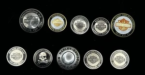 Harley Davidson Lot Of 10 Different Dealership Dip-Dots - Picture 1 of 4