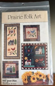 PRAIRIE VOLKSKUNST Wild Goose Chase Wandbehang kostenloser Versand - Bild 1 von 2