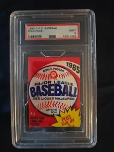 1985 OPC O-Pee-Chee Baseball MLB Wax Pack Unopened Sealed PSA 9 - Picture 1 of 3