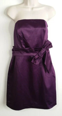 Vestido Vaina The Limited Event Mujer Talla 8 Sin Tirantes Púrpura Lazo Fiesta Baile de graduación NUEVO Foto 1 de 4