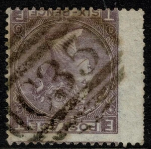 1865 GB Used Abroad PANAMA 'C35' 6d Lilac Pl 5 TE SG96/Z90 VF Strike VG/FU - Picture 1 of 2