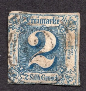 BRIEFMARKEN LOT THURN UND TAXIS, SCOTT #19 GEBRAUCHT (100 $) - Bild 1 von 2
