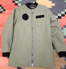 Distruct new without tags army green waterproof padded coat raincoat  size S